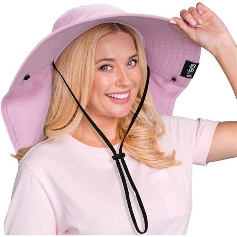 Womens Hiking Hat Wide Brim Hat with Large Neck Flap UPF 50+ Sun Protection Hats